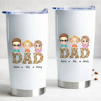 Gobelet en acier personnalisé « Vintage Dad » - 590 ml, magnifique cadeau pour la fête des Pères