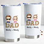 Gobelet en acier personnalisé « Vintage Dad » - 590 ml, magnifique cadeau pour la fête des Pères