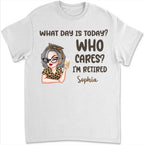 Welcher Tag ist heute, wen interessiert's - Personalisiertes Unisex T-Shirt, Pullover, Hoodie