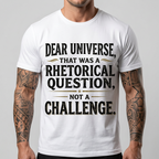 Dear Universe That Was a Rhetorical Question Not a Challenge T-Shirt
