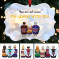 You Are Not Alone I'm Always With You (V2) - Personalized Christmas Ornament - Memorial Ornaments (Heaven)
