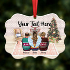 Your Text Here - Personalized Acrylic Ornament ( fireplace )