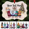 Your Text Here - Personalized Acrylic Ornament ( fireplace )